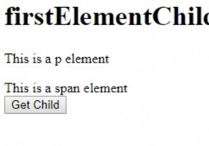 HTML DOM firstElementChild property