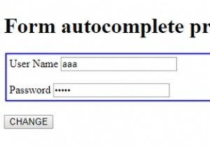 HTML DOM Form autocomplete Property