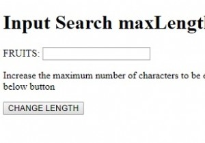 HTML DOM Input Search maxLength Property