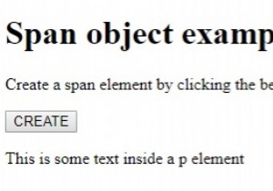 HTML DOM Span object