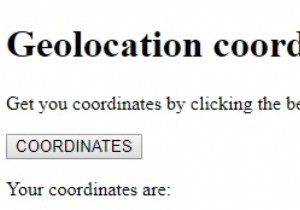HTML DOM Geolocation coordinates property