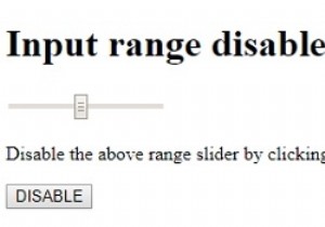 HTML DOM Input Range disabled property