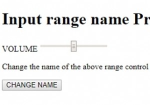 HTML DOM Input Range name property