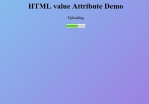 HTML value Attribute