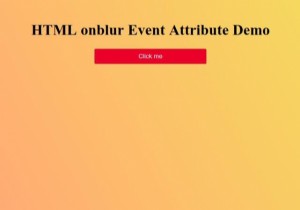 HTML onblur Event Attribute