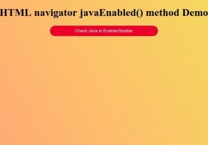 HTML Navigator javaEnabled() Method