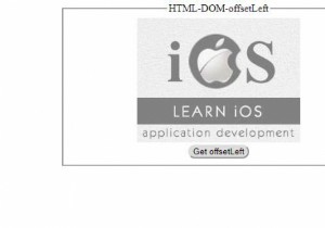 HTML DOM offsetLeft Property