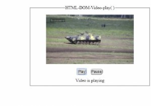 HTML DOM Video play( ) Method