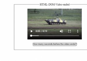 HTML DOM Video ended Property