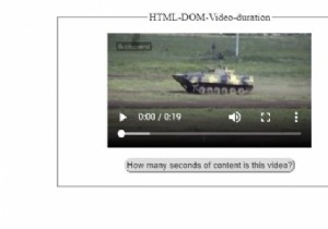 HTML DOM Video duration Property