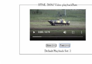 HTML DOM Video playbackRate Property