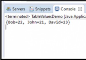 Display MySQL table values using Java