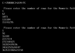 Program to print numeric pattern in C