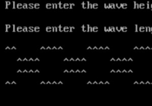 Print the Mirror Image of Sine-Wave Pattern in C