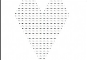 Printing Heart Pattern in C