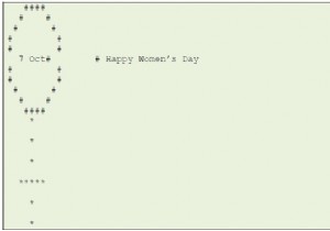 Write a program for Happy Woman&rsquo;s Day in c++