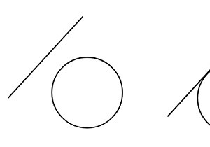 Check if a line touches or intersects a circle in C++