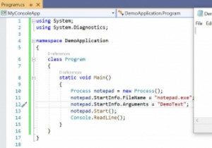 How to run an external application through a C# application?