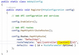 How can we assign alias names for the action method in C# ASP.NET WebAPI?