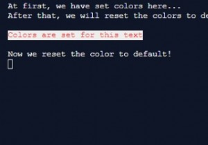 Console.ResetColor() Method in C#