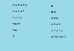 Different Star Pattern Programs in C#