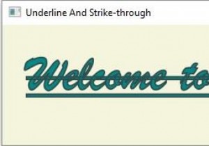 How to strike through and underline text in JavaFX?