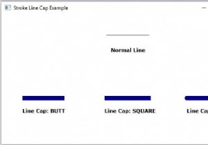 Explain the Stroke Line Cap property of 2D shapes in JavaFX
