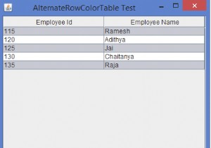 How to set the color to alternate rows of JTable in Java?