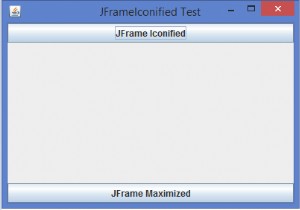 How can we minimize/maximize a JFrame programmatically in Java?