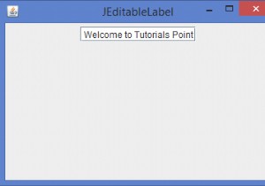 How can we implement an editable JLabel in Java?