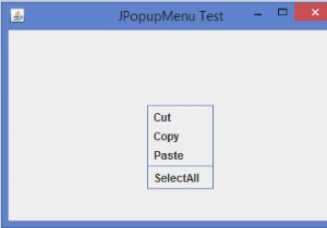How can we implement right click menu using JPopupMenu in Java?