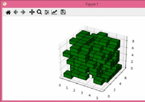 Representing voxels with matplotlib