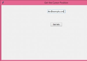 Getting the Cursor position in Tkinter Entry widget
