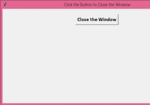 How to exit from Python using a Tkinter Button?