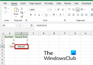 How to remove #NUM error in Excel