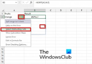 How to fix SPILL error in Excel