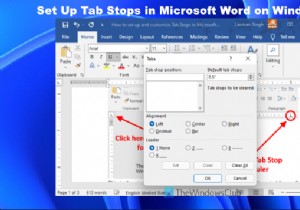 How to set up and use Tab Stops in Microsoft Word