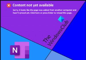 Fix Content not yet available error on OneNote