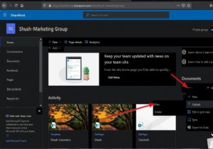 How to upload Documents to your SharePoint Site