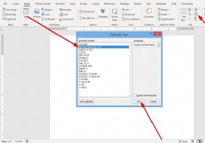 How to Insert and Update Dates in a Word document using the Date and Time feature