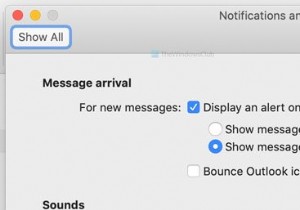 Outlook notifications are not working on Mac