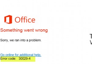 Fix Microsoft Office error codes 30029-4, 30029-1011, 30094-1011, 30183-39, 30088-4 on Windows 10