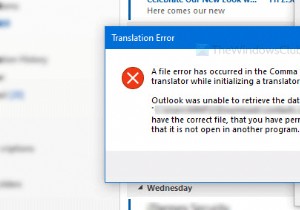 A file error has occurred in the Comma Separated Values translator