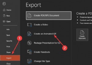 How to convert PowerPoint Slides to an animated GIF