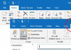 How to add the Search tab to the Outlook Ribbon