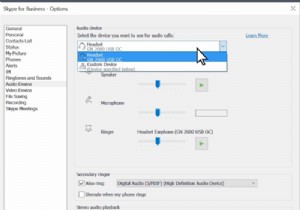 How to change Audio & Video settings in Skype for Business