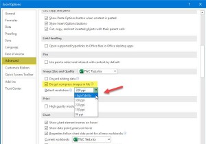 How to disable Image Compression in Office 365 apps