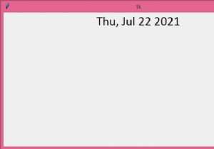 How to get the current date to display in a Tkinter window?