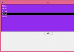 How to edit a Listbox item in Tkinter?