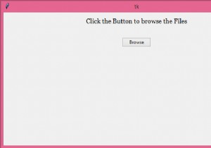 Creating a Browse Button with Tkinter